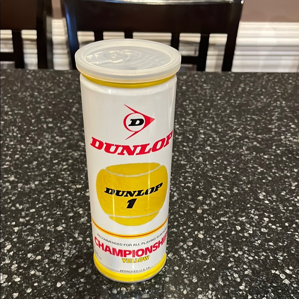 1980’s VINTAGE Dunlop 1 Championship Tennis Balls - Yellow Set of 3